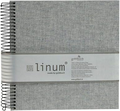 linum photo album 20/20 grey - spiral album