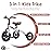 YGJT 3 in 1 Tricycle for Toddlers Age 2-5 Years Old, Folding Kids Balance Bike with Adjustable Seat and Removable Pedal, Toddler Bike Ride-on Toys for Infant, Gifts for Baby Boys Girls Birthday
