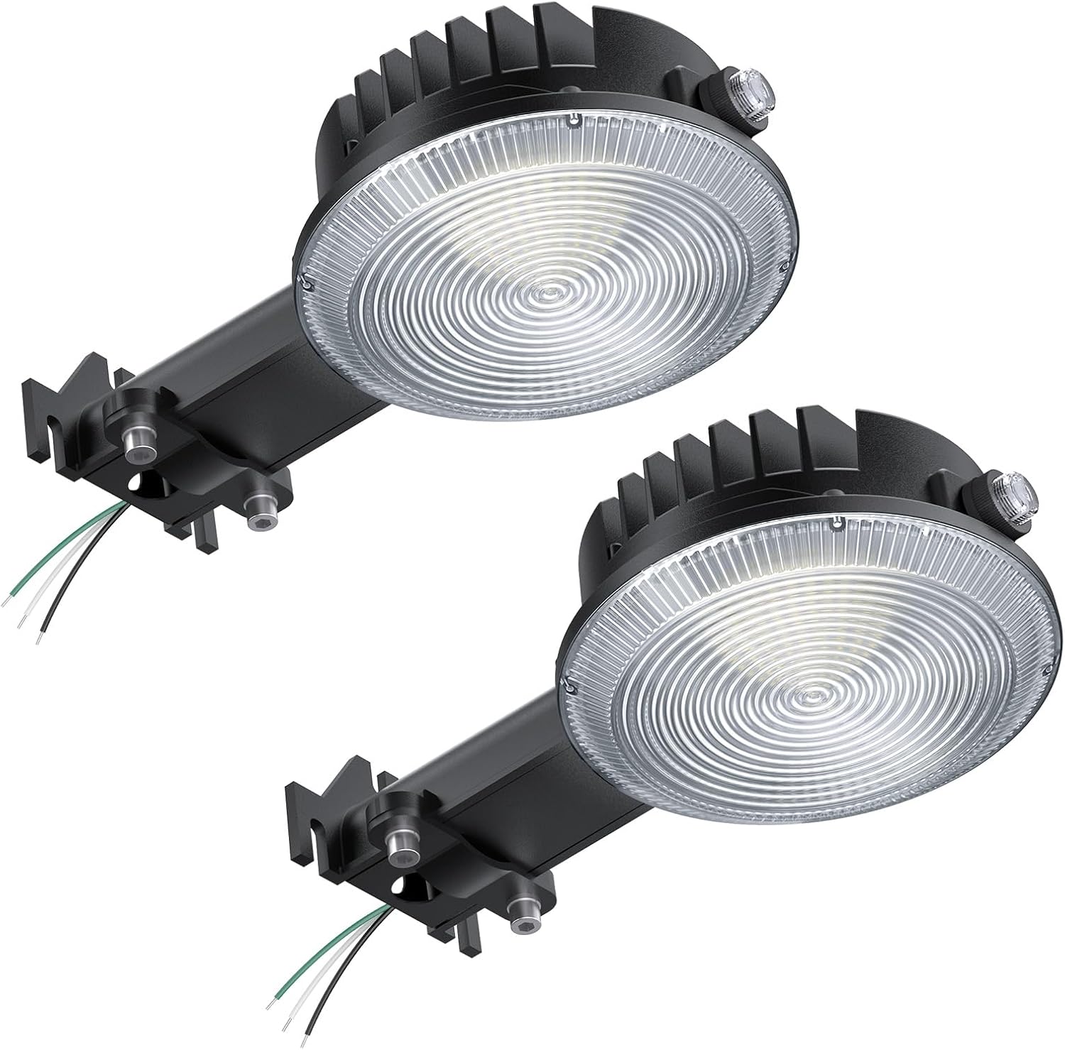 Olafus 170W LED Barn Light 2 Pack, Dusk to Dawn Outdoor Lighting with Photocell, 22000LM Brightness Area Street Outdoor Lights Fixture, IP65 Waterproof 6500K Daylight Exterior Security Flood Lights