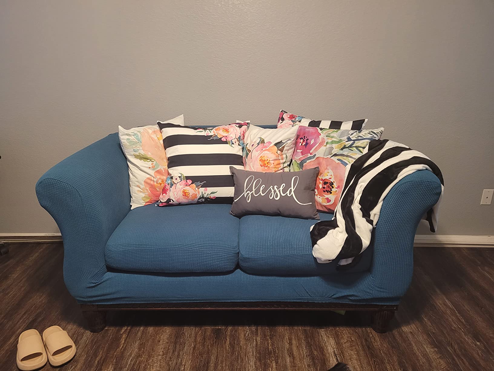 11/mo Finance CHUN YI 9 Piece Stretch Oversize Sofa Cover, 4 Seater Couch Slipcover with Four