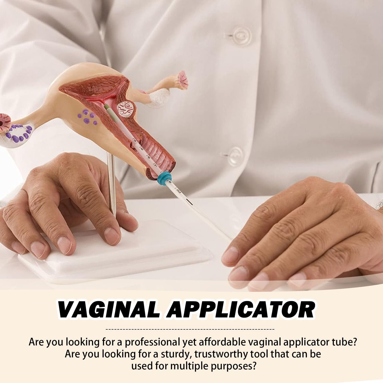 Applicateurs Crème Vaginale Jetables, Paquet 16 Tubes Applicateurs Vaginaux Jetables, Tube Lubrifiant Seringue, Applicateurs D'injecteur à Fil Hygiénique Adaptés à Plupart des Suppositoires