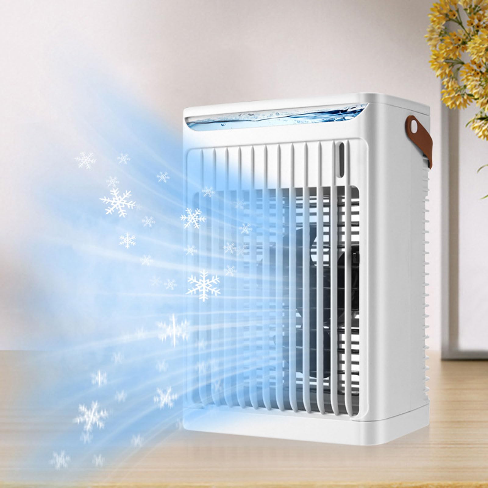 Portable Air Conditioners Fan Evaporative Air Cooler Mini Air Conditioner Humidifier with 5 Speeds and 2 Mist Levels
