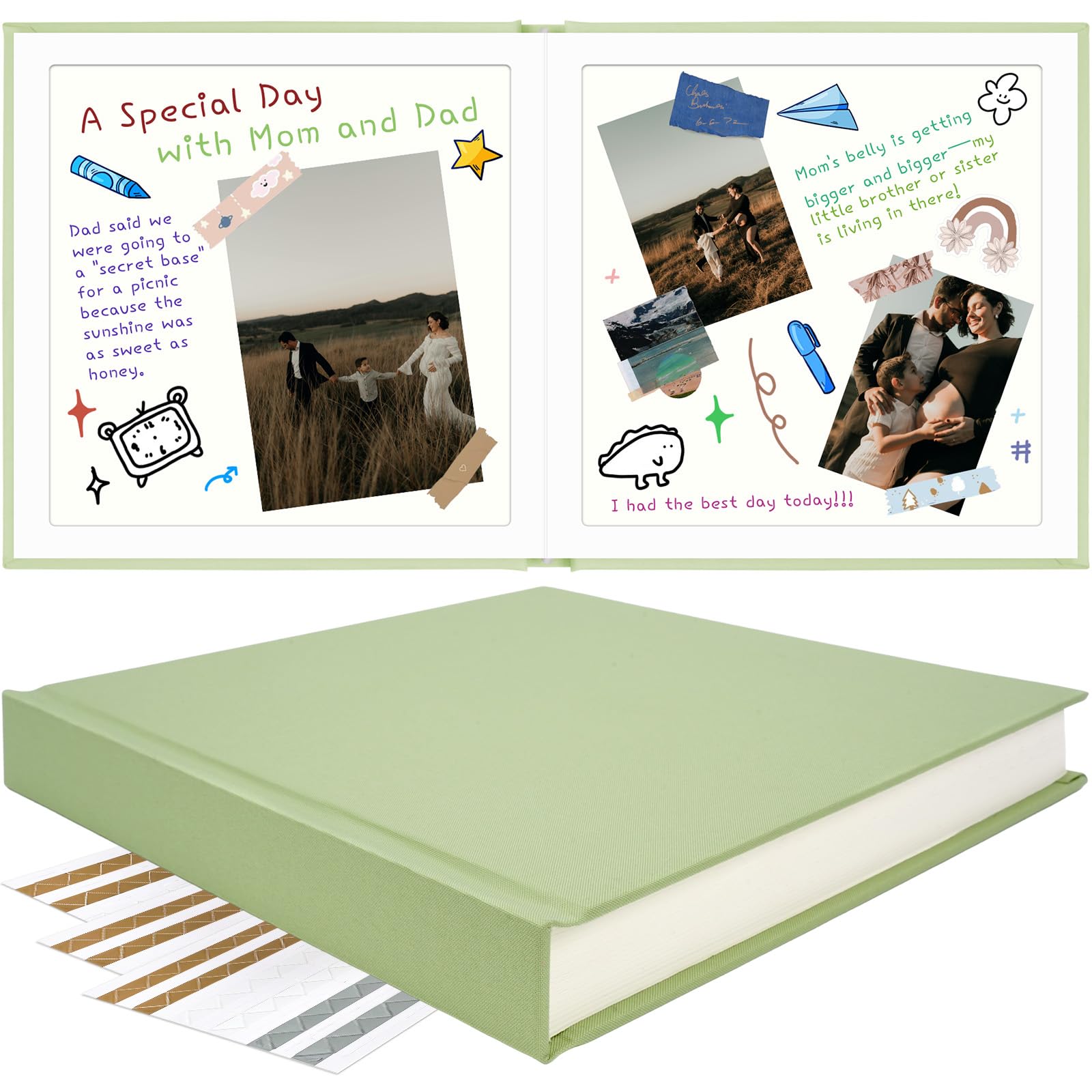 Photo 1 of Vienrose Scrapbook Album 12x12 Inch Linen 40 Pages