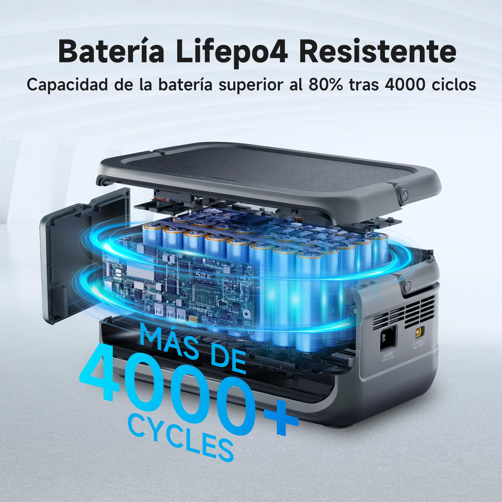 ALLPOWERS VOLIX P300 Estación de Energía Portátil 300W(600W pico) con UPS,Batería LiFePO4 256Wh,Carga Rápida PD 100W,Carga Rápida 80% en 1h,MPPT 110W Máx.Ideal para Casa,Camping y Autocaravanas