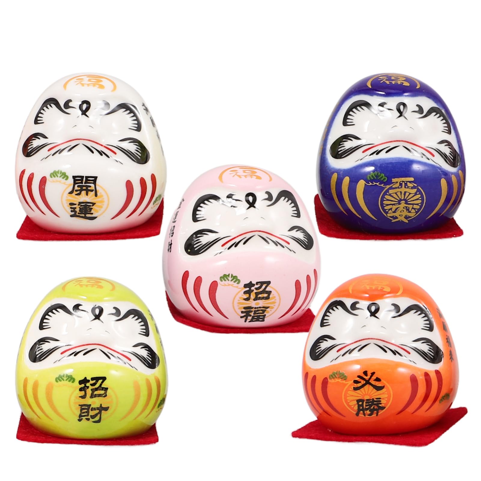 Mini céramique zen et œuf de dharma | Décoration maison traditionnelle et poupée japonaise