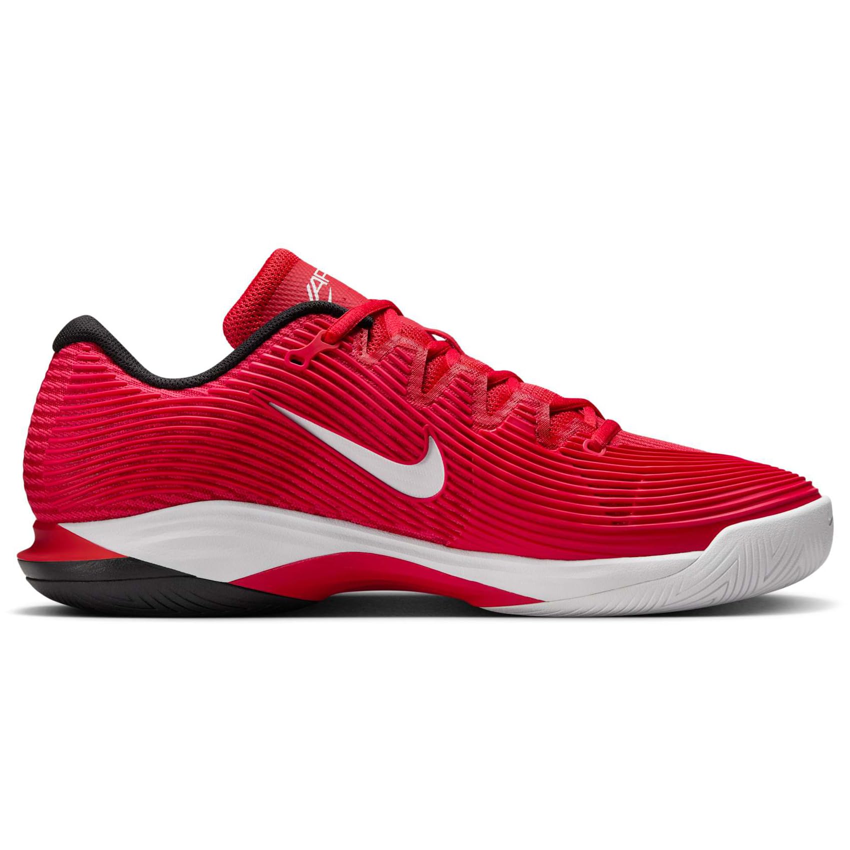 Nike Vapor 12 - Tenis de pista dura para hombre (FV5552-600, rojo universitario/negro/rojo gimnasio/blanco)