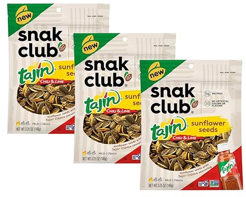 Miniatura 6 de Paquete de semillas de girasol de lima Incluye tres bolsas de 525 onzas de semillas de girasol de tajín Snak Club más un imán de refrigerador