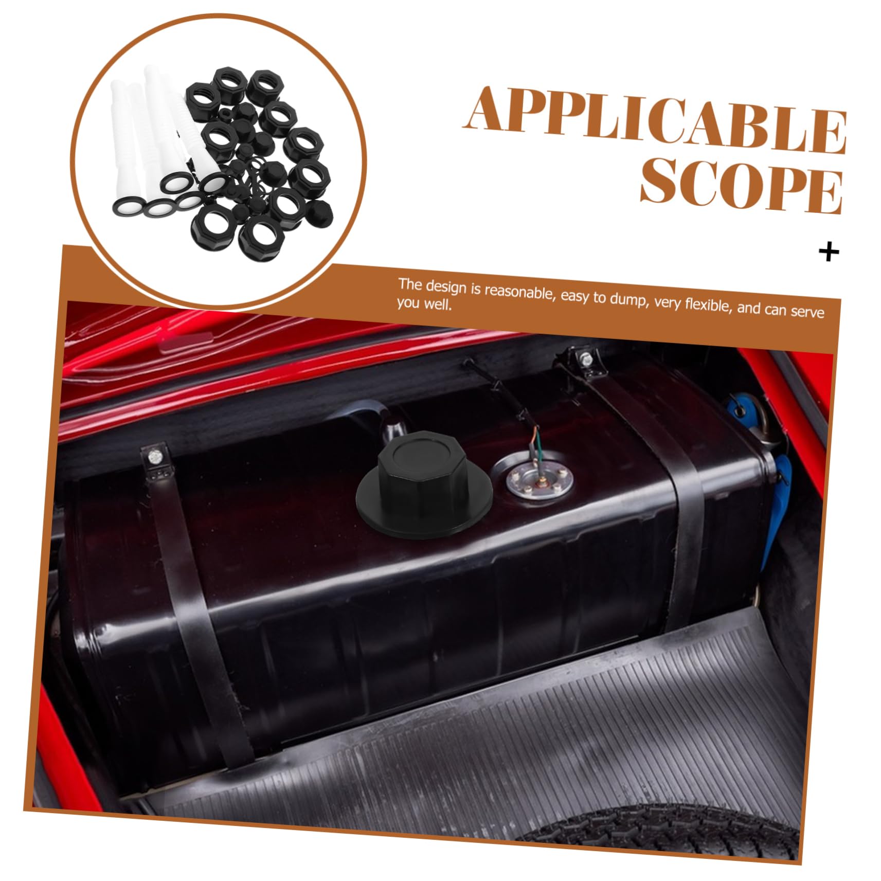 VILLCASE 5ensembles Kit De Becs Verseurs Flexibles Pour Bidons Essence Avec Filtre Et Systeme De Ventilation