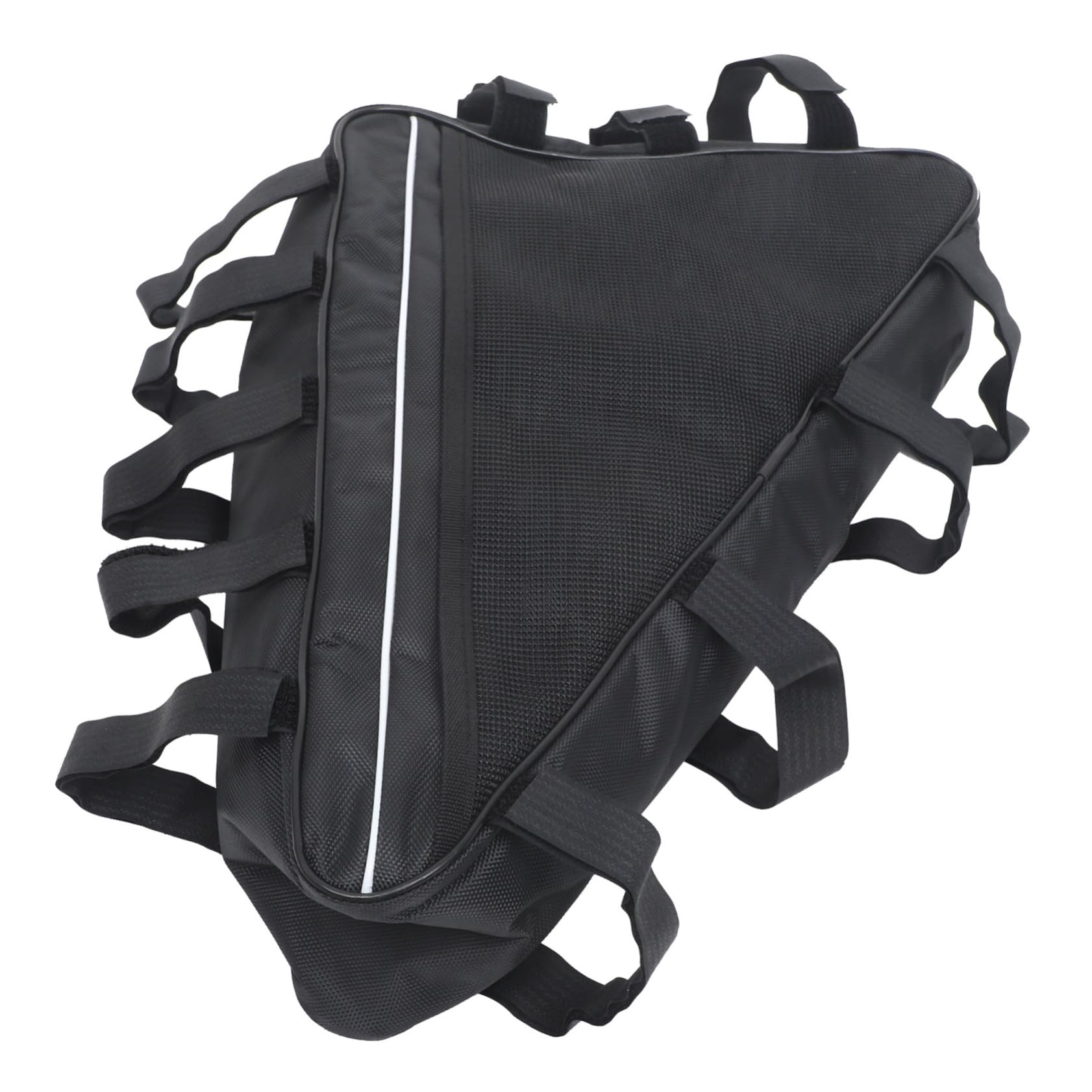 PRETYZOOM Borsa Triangolare da Telaio per Bici Grande Capacità Oxford Resistente alle Intemperie e All'usura, per Campeggio e Escursioni