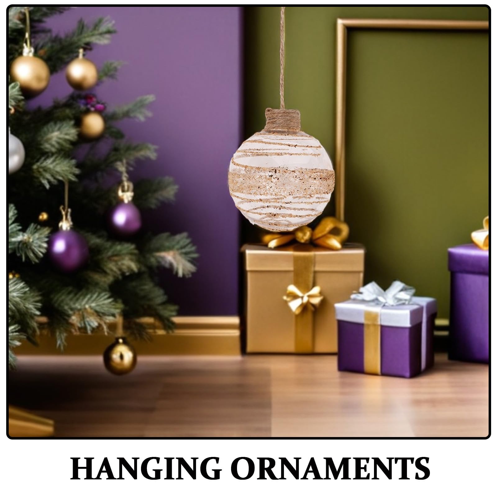 Toyvian 24 Pièces Petites Boules de Noël en Plastique Transparent avec