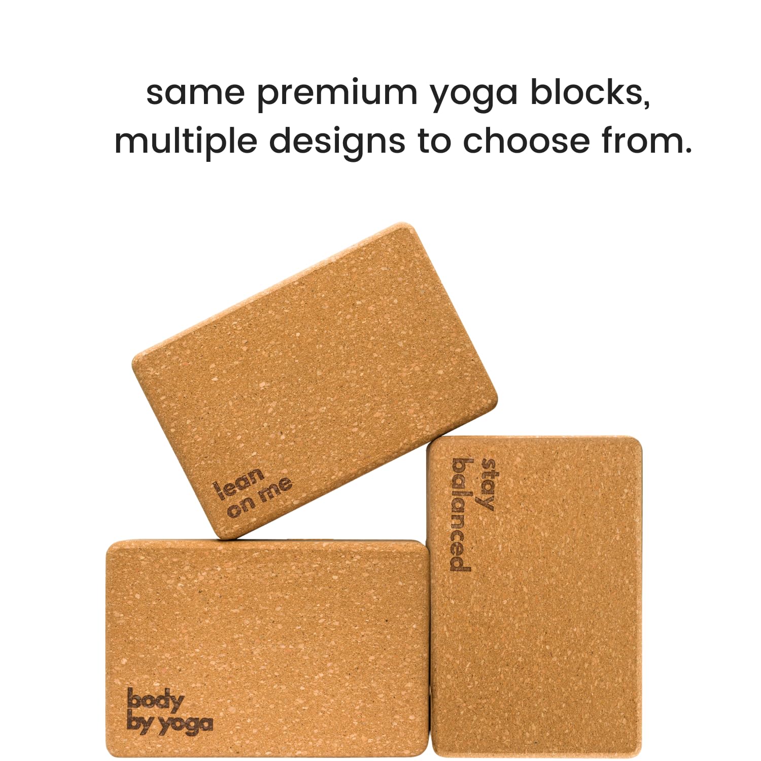 Luxuriöses Kork-Yoga-Block-Set, extra große Yoga-Blöcke mit leistungsfähigem portugiesischem Kork, hohe Dichte, rutschfeste Unterstützung für sichereres Balancieren, 2 Stück, 100 % Baumwolle, extra