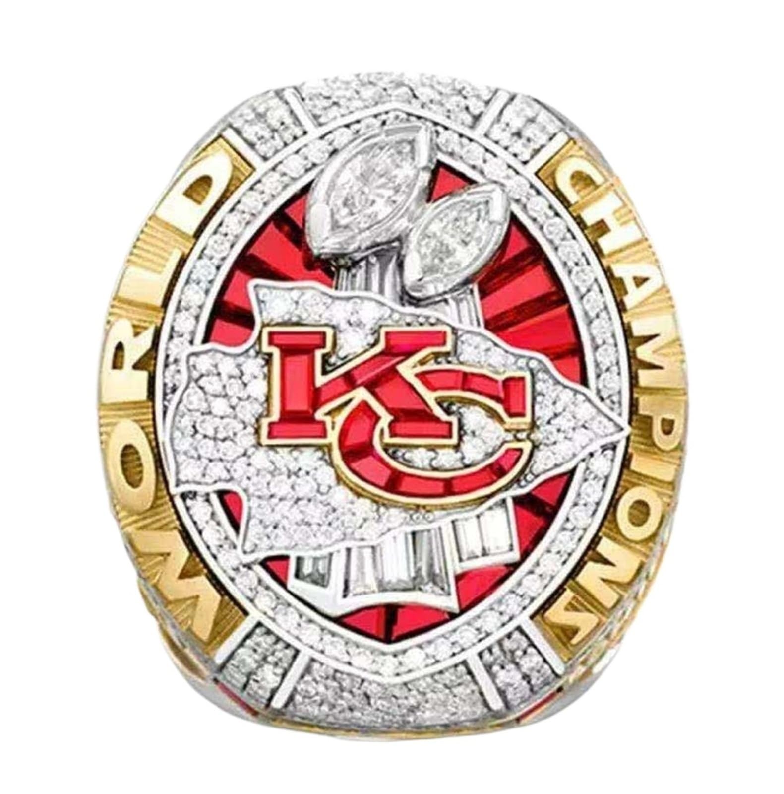 Football Champion Ring – Kansas Mahomes 15 – Erinnerungsgeschenk for Fans