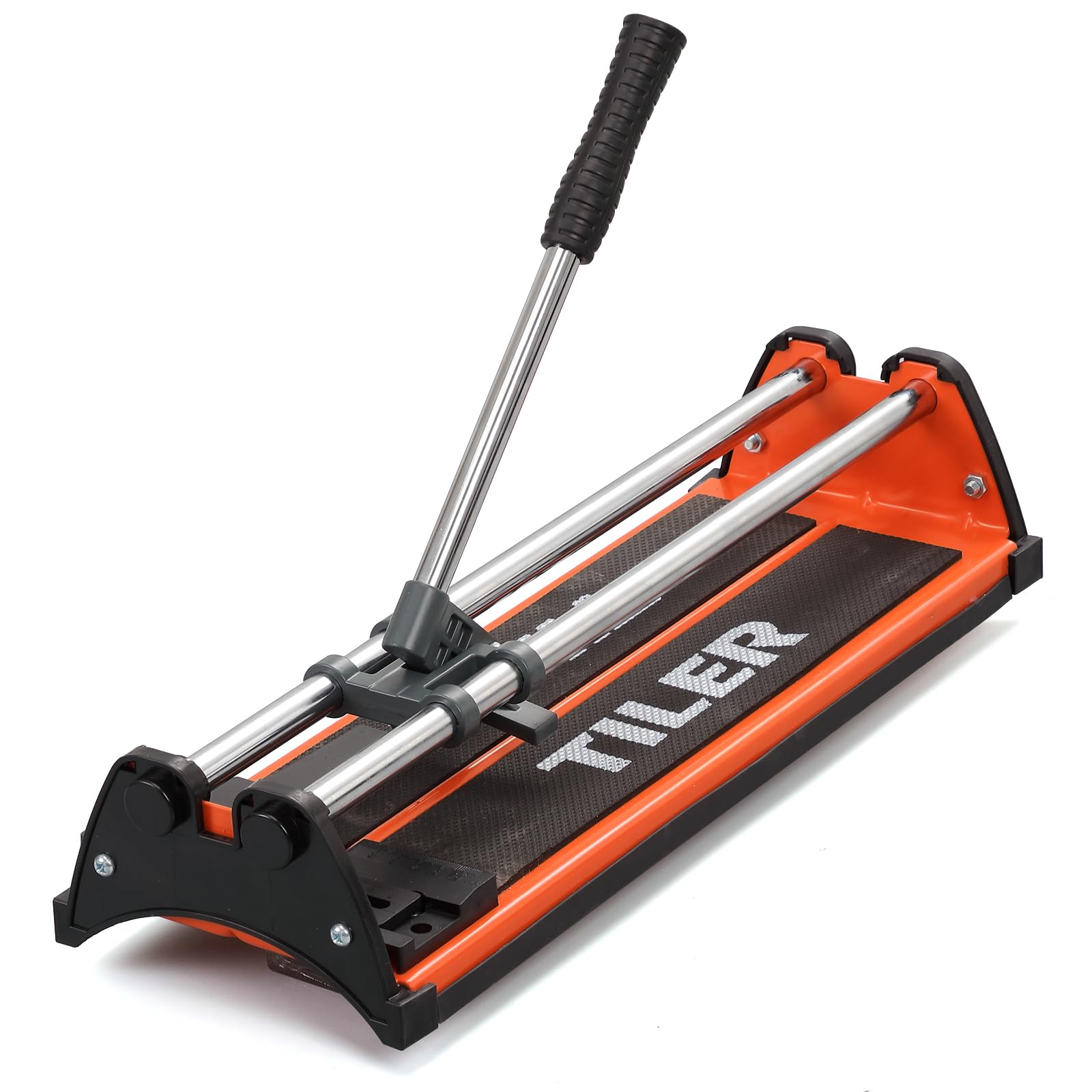 630mm/25 Inch Manual Tile Cutter, Professional Heavy Duty Tile Cutting Machine with Dual Non-Slip Support Feet, Tungsten Carbide Wheel,Precise Ceramic & Porcelain Tile Cutter for DIY
