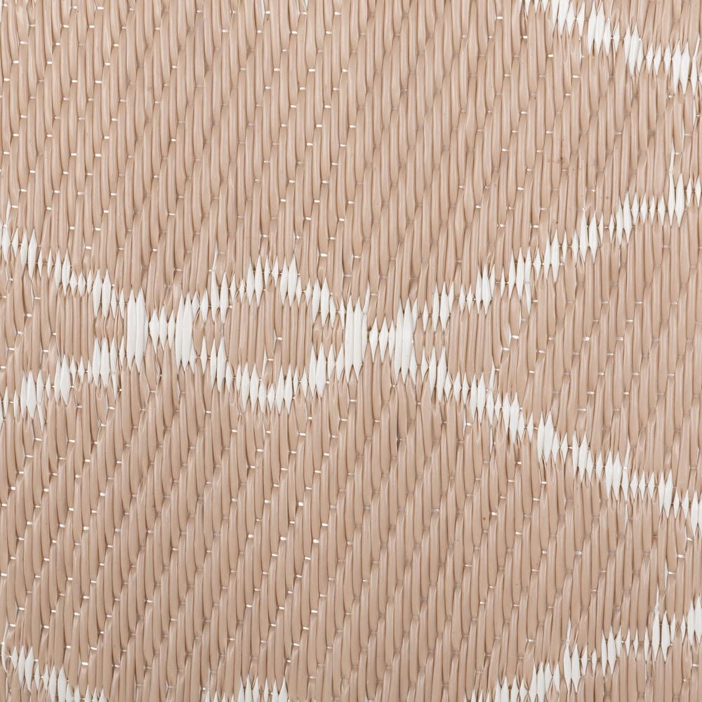 LOLAhome Alfombra de Exterior Zante 160 x 230 x 0,5 cm Beige Polipropileno