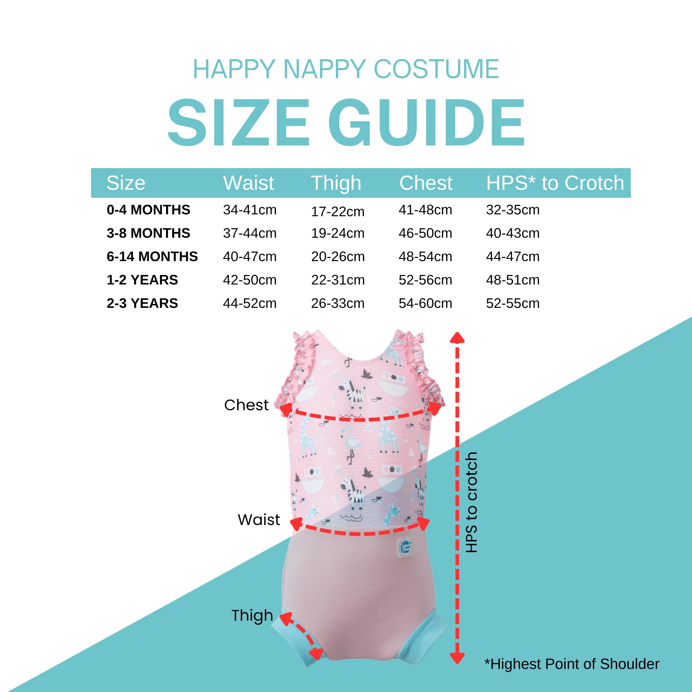 Splash About Kostium Happy Nappy Ark, 12-24 miesięcy