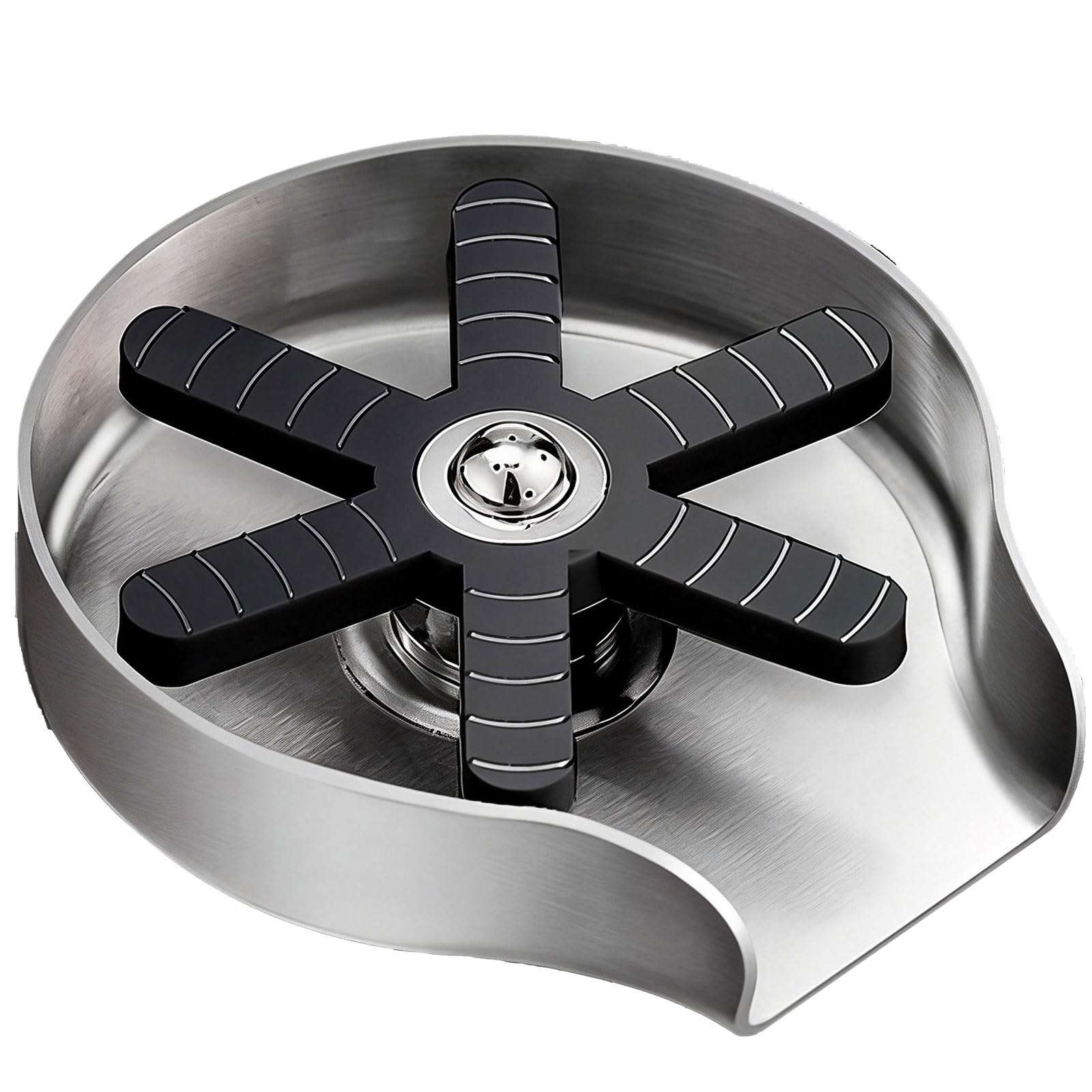 Glass Rinser for Kitchen, Stainless Steel Automatic Rotating Cleaner Cup Washer for Sink, Home, Kitchen, Bar Cafe, Restaurant