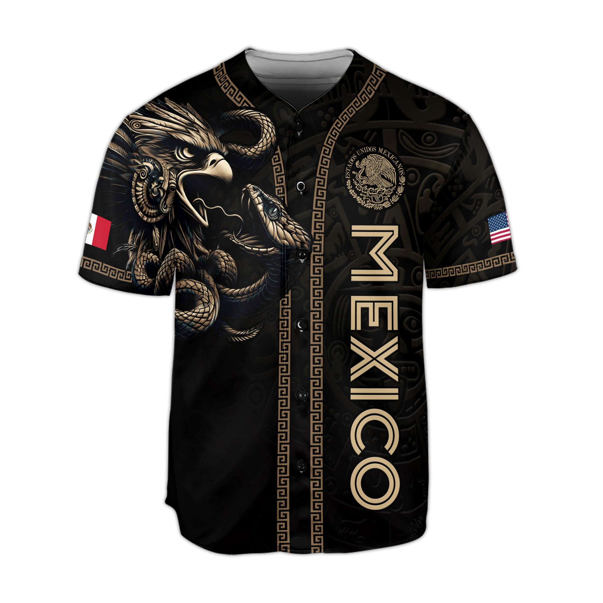 Mexikanisches Baseballtrikot, Mexiko-Trikot für Herren, mexikanische Baseball-Trikots für Herren