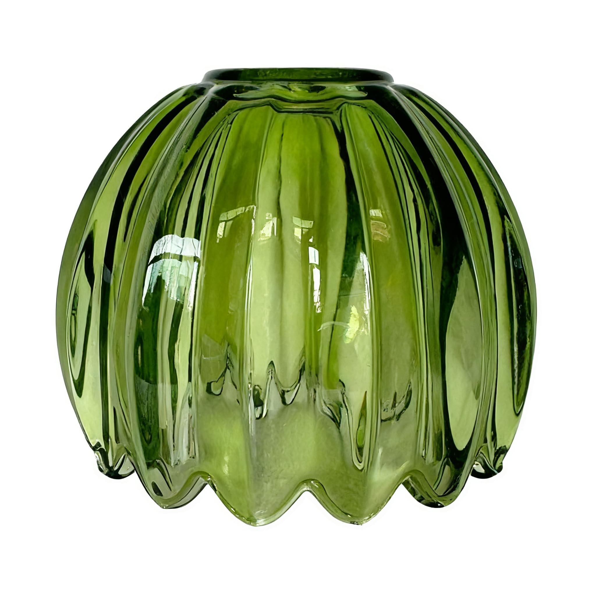 PUXZYAX Luxury Flower Lamp Shade Sconce Shades Glass Lamp Single,Green