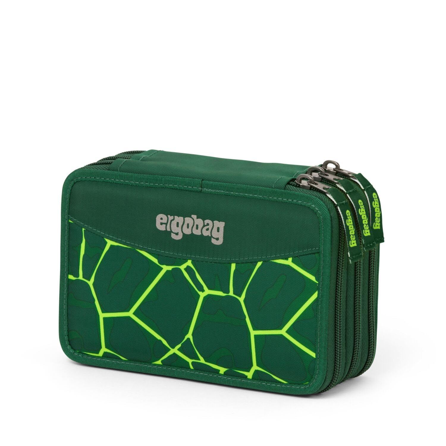 ergobag Astuccio maxi | Set da 40 pezzi con matite colorate e pennarelli Lyra, righello, forbici e scomparto per monete, ideale per la scuola