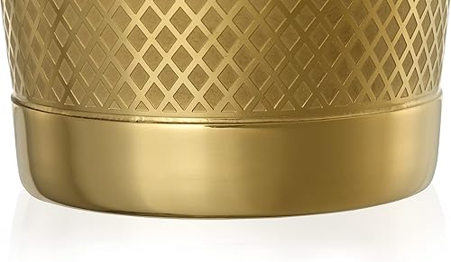 Miniatura 5 de Barfly Juego de coctelera de celosía de diamante, chapado en oro