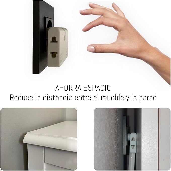 180° drejelig kontaktuttak 3-i-1 EU-type