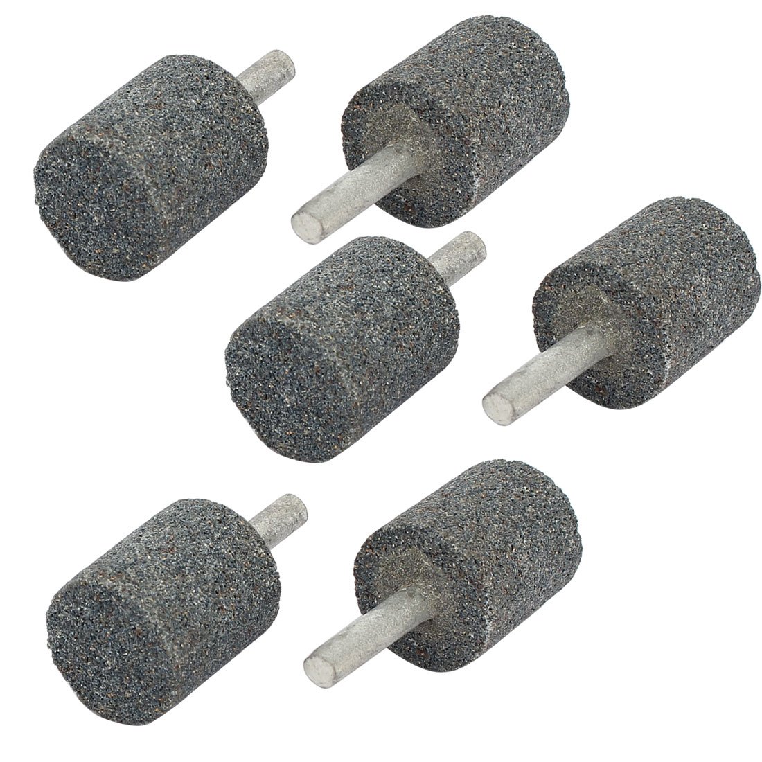 Aexit 6mm Shank Body Repair Tools 25mm Dia Cylinder Head Mandrel Mounted Grinding Point Grinders & Polishers Gray 6pcs