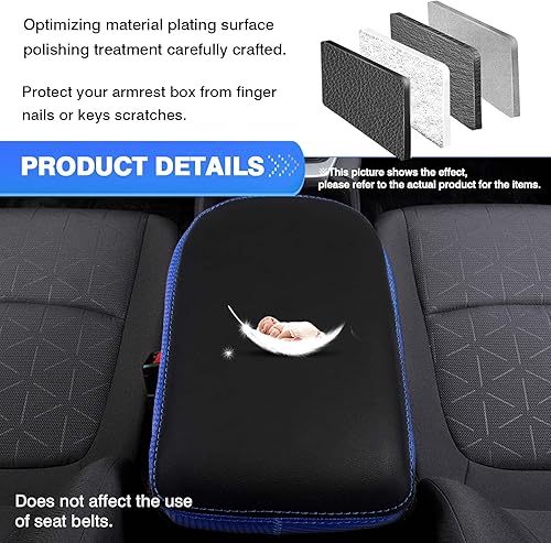 Vista 11 de Autorder Funda de consola central para Toyota RAV4 2019-2022, 2023, 2024, 2025, accesorios para reposabrazos, funda antiarañazos, almohadilla