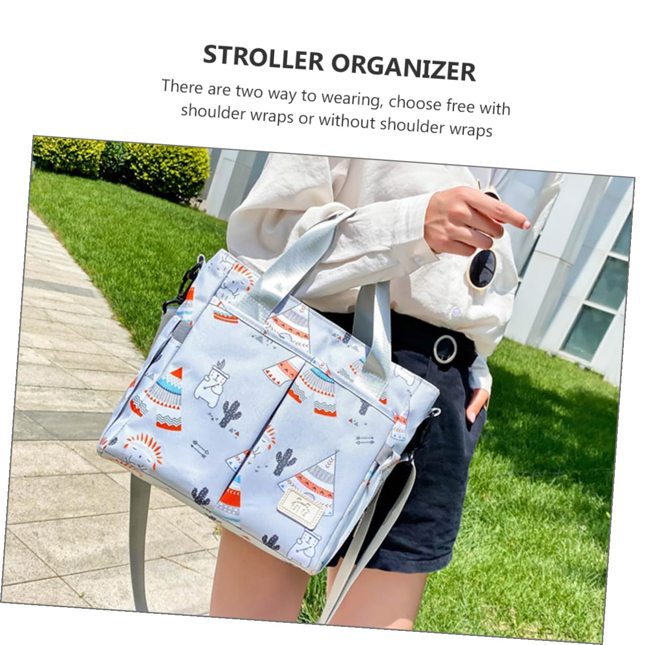 Bolso Cambiador Grande para Mamás Organizador Multifunción con Compartimentos Independientes para Biberones y Pañales Bolsa para Cochecito y Hospital para Paseo y Viaje