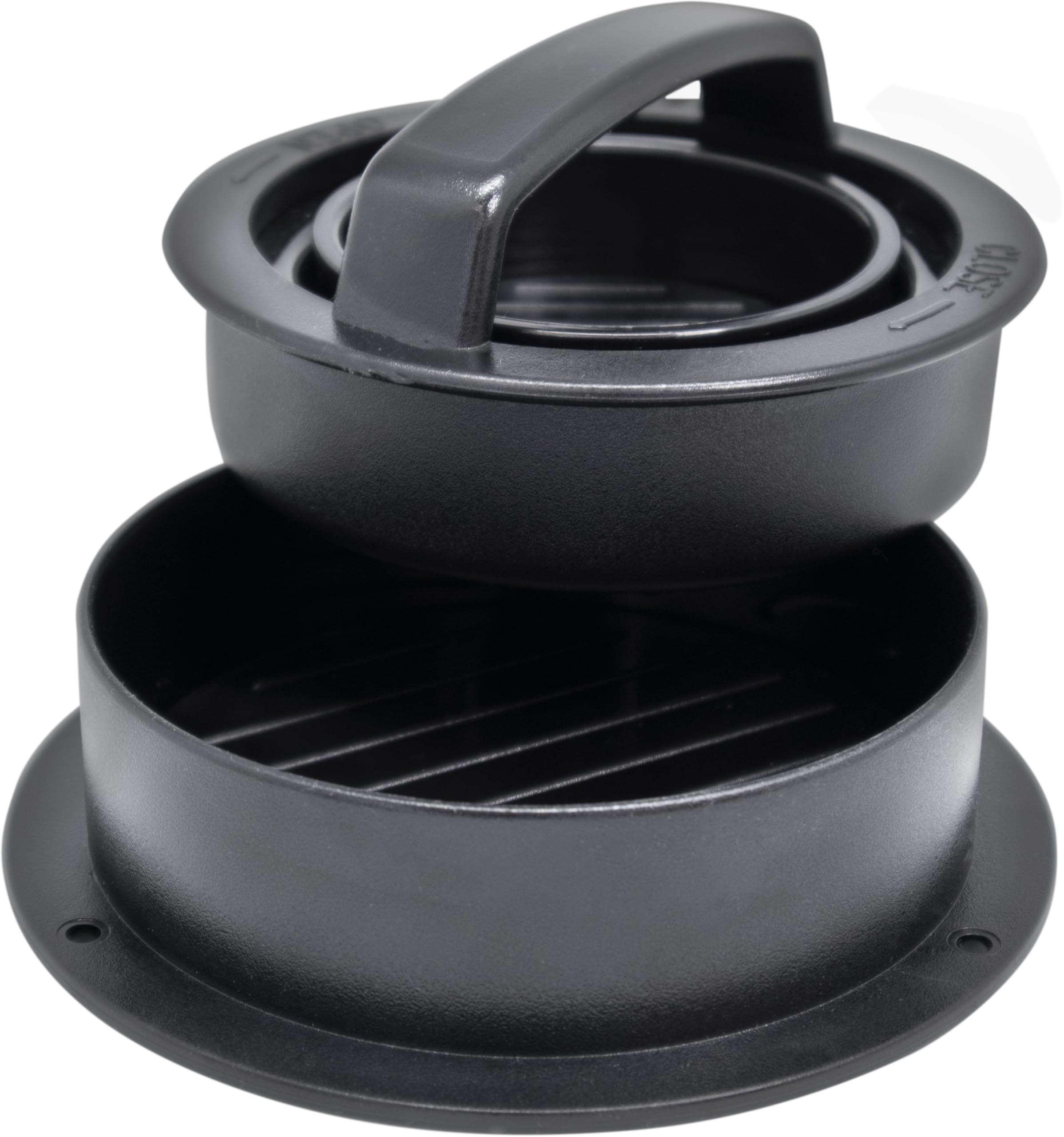 NERTHUS FIH 1460 Hamburger Press BPA Free Compact and Stackable with Base and Press in Two Sizes, Ideal for Homemade and Filled Burgers