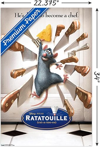 Vista 65 de Trends International Disney Pixar Ratatouille - One Sheet Wall Poster, 22.375" x 34", Black Framed Version