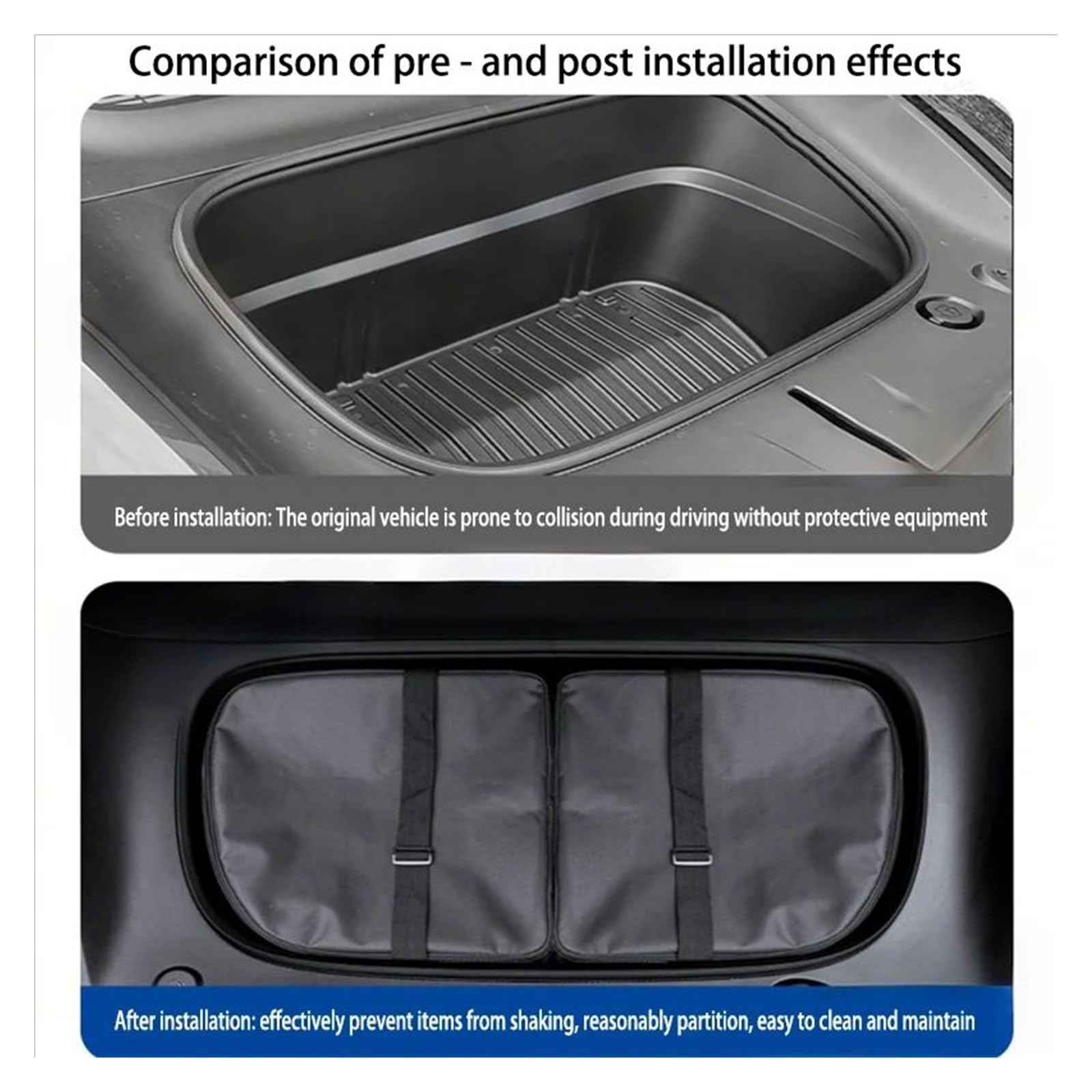Bolsa enfriadora Frunk aislada, Compatible con Tesla Modelo 3 Y YL Juniper Highland 2025-2020, Bolsa organizadora de Maletero Frontal con Almacenamiento Aislado(For Model3 Highland)