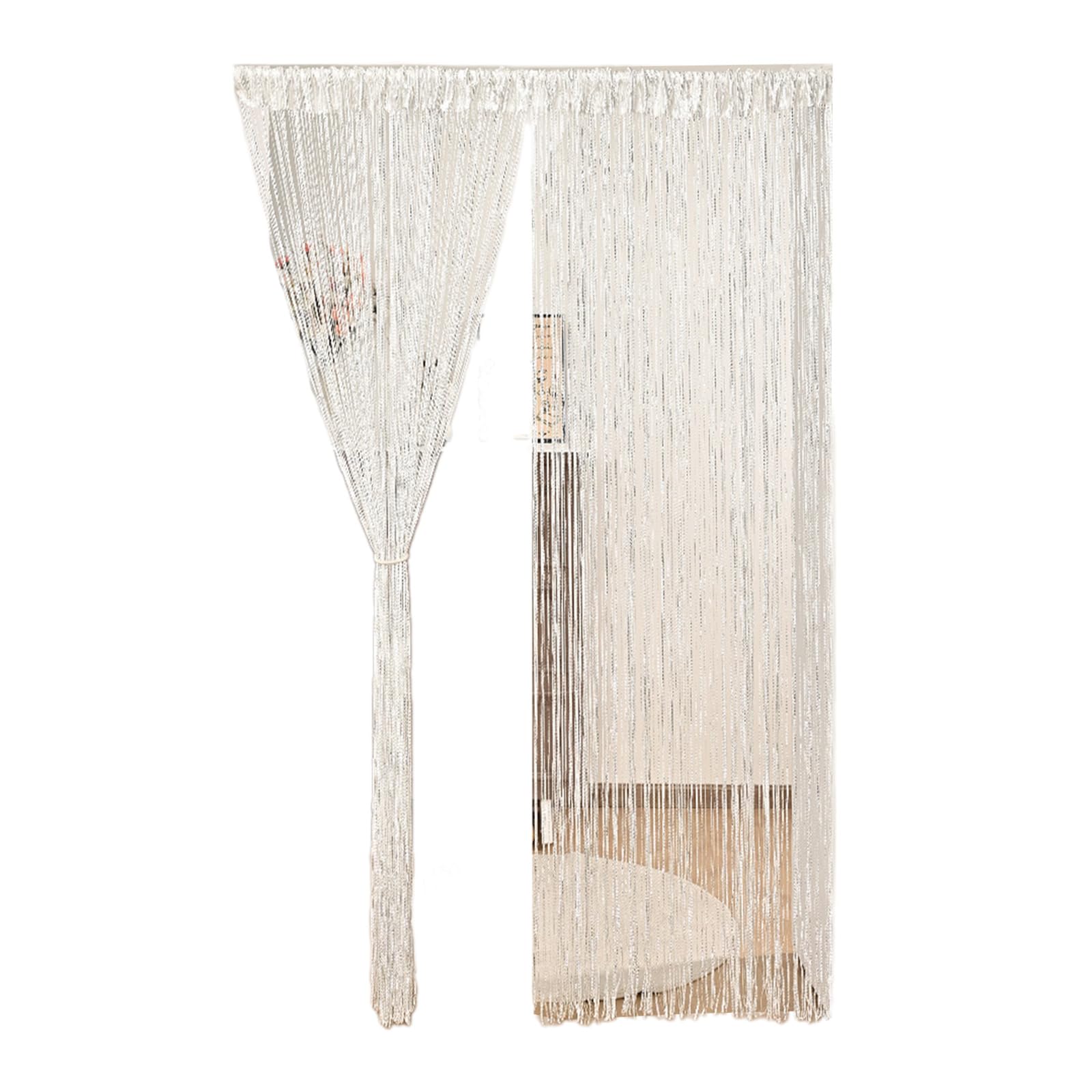Kalttoy White Purpose Sheer Curtain Panel Second Weave Technology Privacy Security Fold Immune Polyster For Telecommute Ventilated Sitting Room Curtains