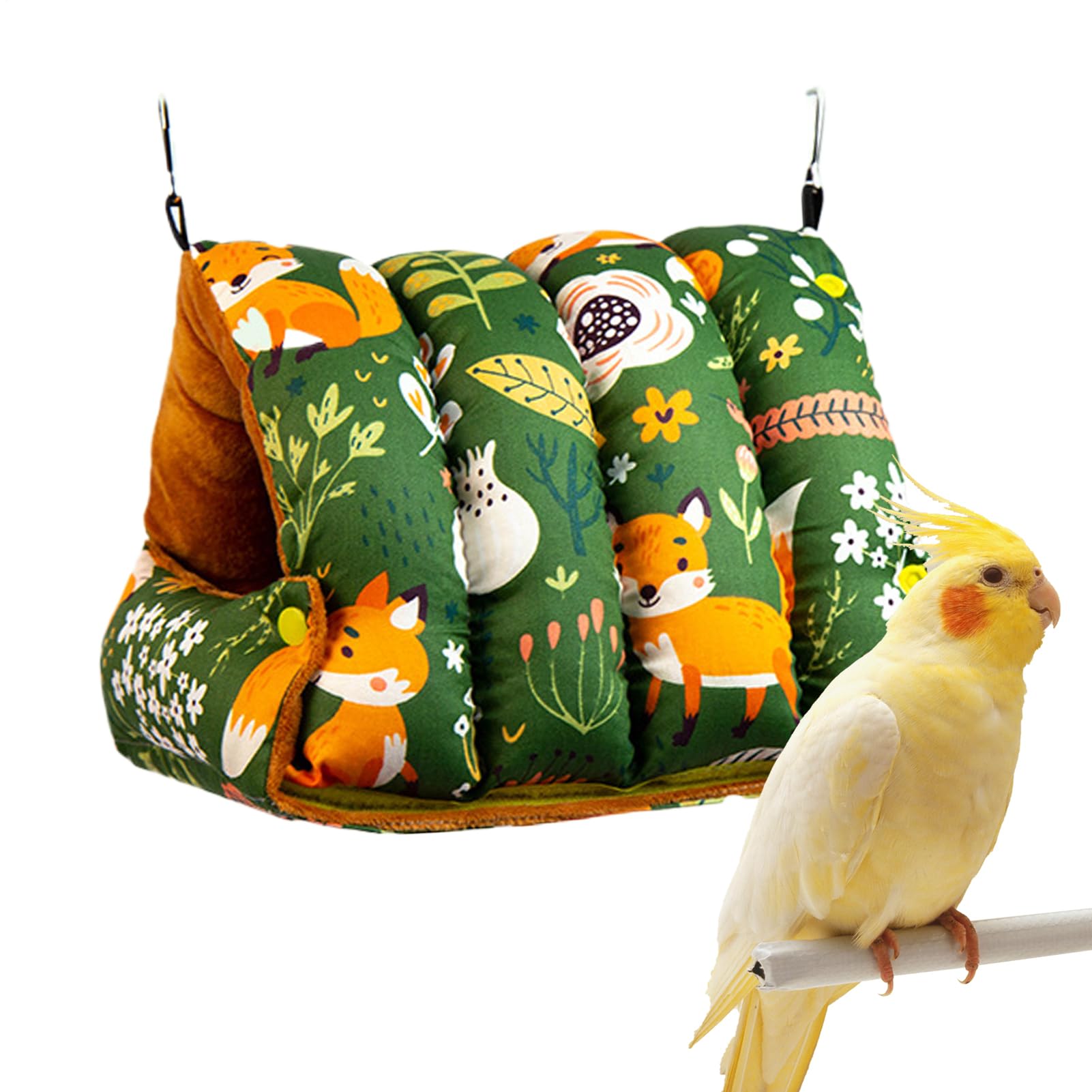 Nid Perruches Hamac Pliable Chaud et Doux | Lit Et Abri Pour Calopsitte Et Hamac Pour Perroquets Pour Calopsitte Canari Pinson Inséparable Intérieur Hiver Repos Sommeil