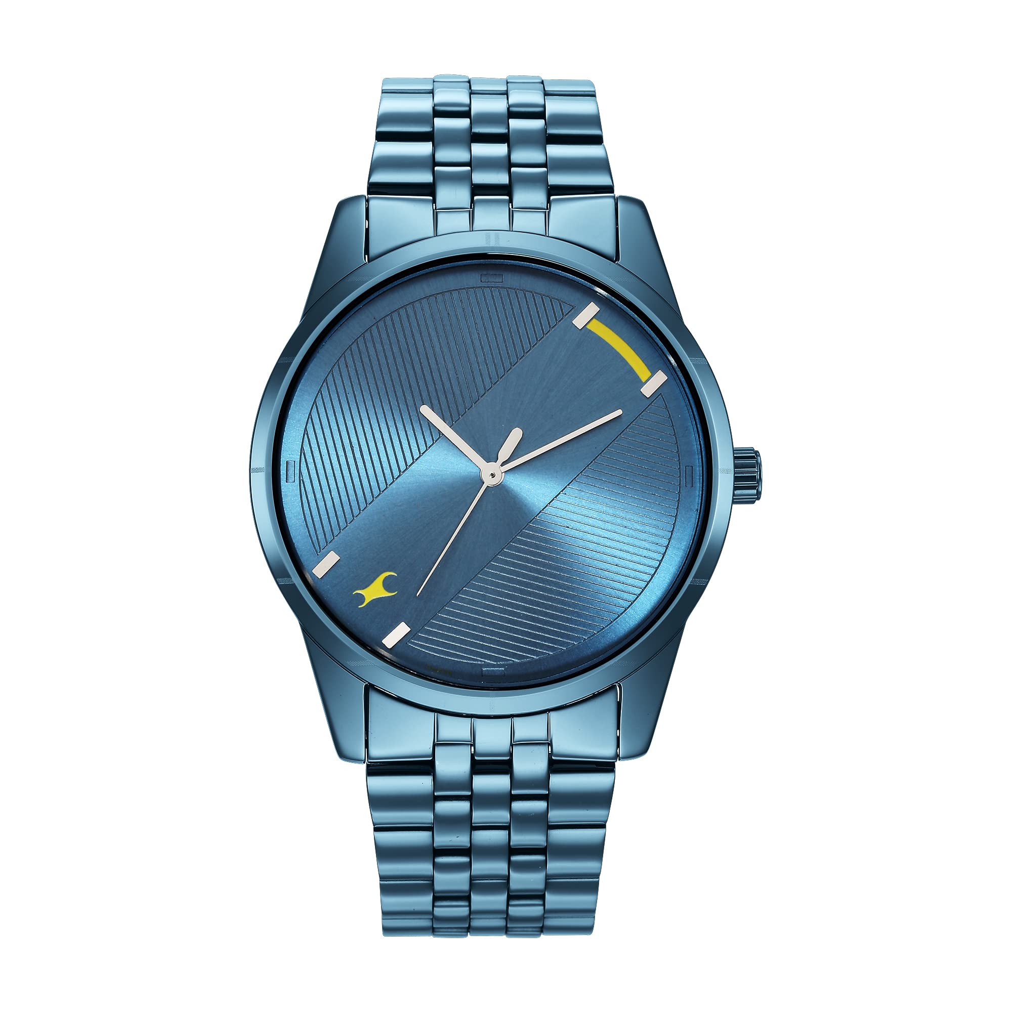 Fastrack Mens Stunners Quartz Analog Blue Dial Metal Strap Watch for Guys-NR3277QM01 (B09XN8B37D) Amazon Price History, Amazon Price Tracker