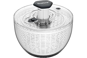 Ourokhome Salad Spinner Lettuce Dryer: The Ultimate One-Handed Salad Drying Solution