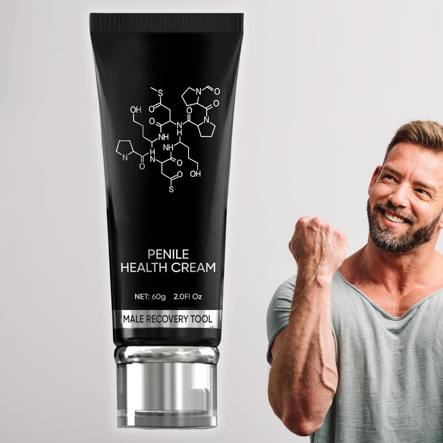 Extra Strength Muscle Gel for Men – Men’s Power Massage Cream for Increased Muscle Size, Thickness, Strength and Prolonged Performance