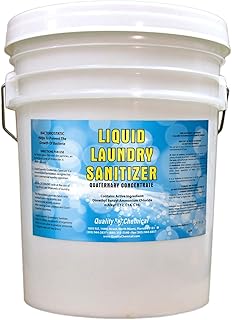 Quality Chemical Laundry Sanitizer Liquid for Clothes or Commercial use - Sanitizer Laundry Disinfectant, Odor Eliminator and Fabric Sanitizer 5 gallon pail