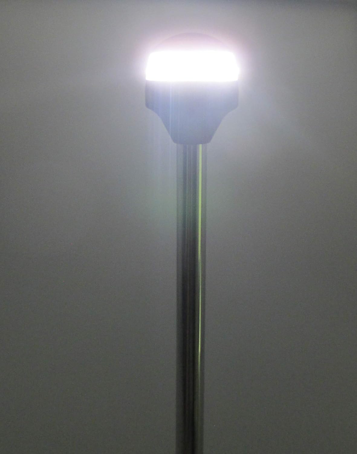 Pactrade Marine White LED 24'' All Round Stern Anchor Plug-In Light Pole USCG ABYC A16 2NM for Pontoon Fishing Boat and Yacht
