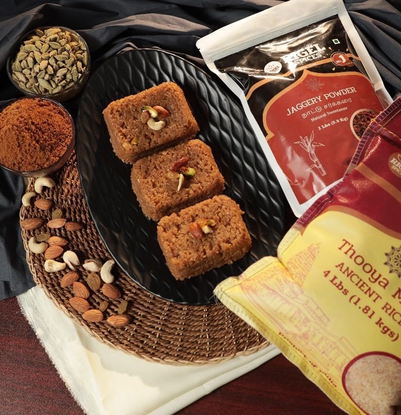 Miniatura 2 de Rigel Spices Jaggery Powder 2 Lbs  Naatu Sakarai  Edulcorante natural  Sin conservantes  Sin sabores añadidos