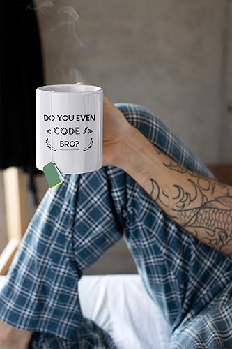 Miniatura 3 de Computer Programmer Gifts. Do You Even Code Bro. 11 Ounce Nerdy Programming Coffee Mug. Gift idea for Geek Developer that Loves Coding.