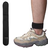 Grestun Adjustable Hook and Loop Ankle Band Compatible with Google Pixel Watch 4 3 2 1 or Fitbit Sense 2 1/Versa 4 3 2 1 Lite/Blaze, Ankle Strap for Men and Women, Black