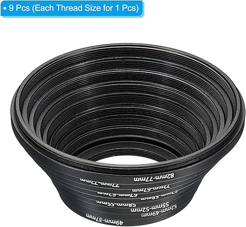 Miniatura 3 de PATIKIL Juego de anillos reductores, 9 unidades de 1.929-1.457 in, 2.047-1.929 in, 2.165-2.047 in, 2.283-2.165 in, 2.441-2.283 in, 2.638-2.441 in,