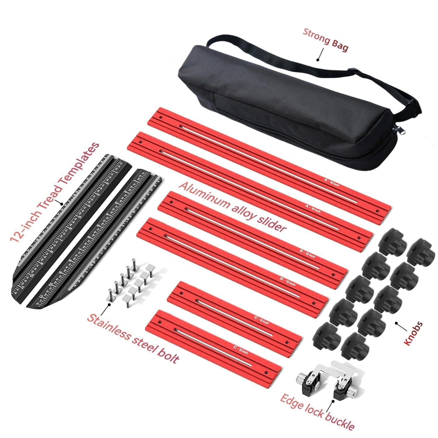 Stair Tread Template Tool - Accurate Stair Measuring -6