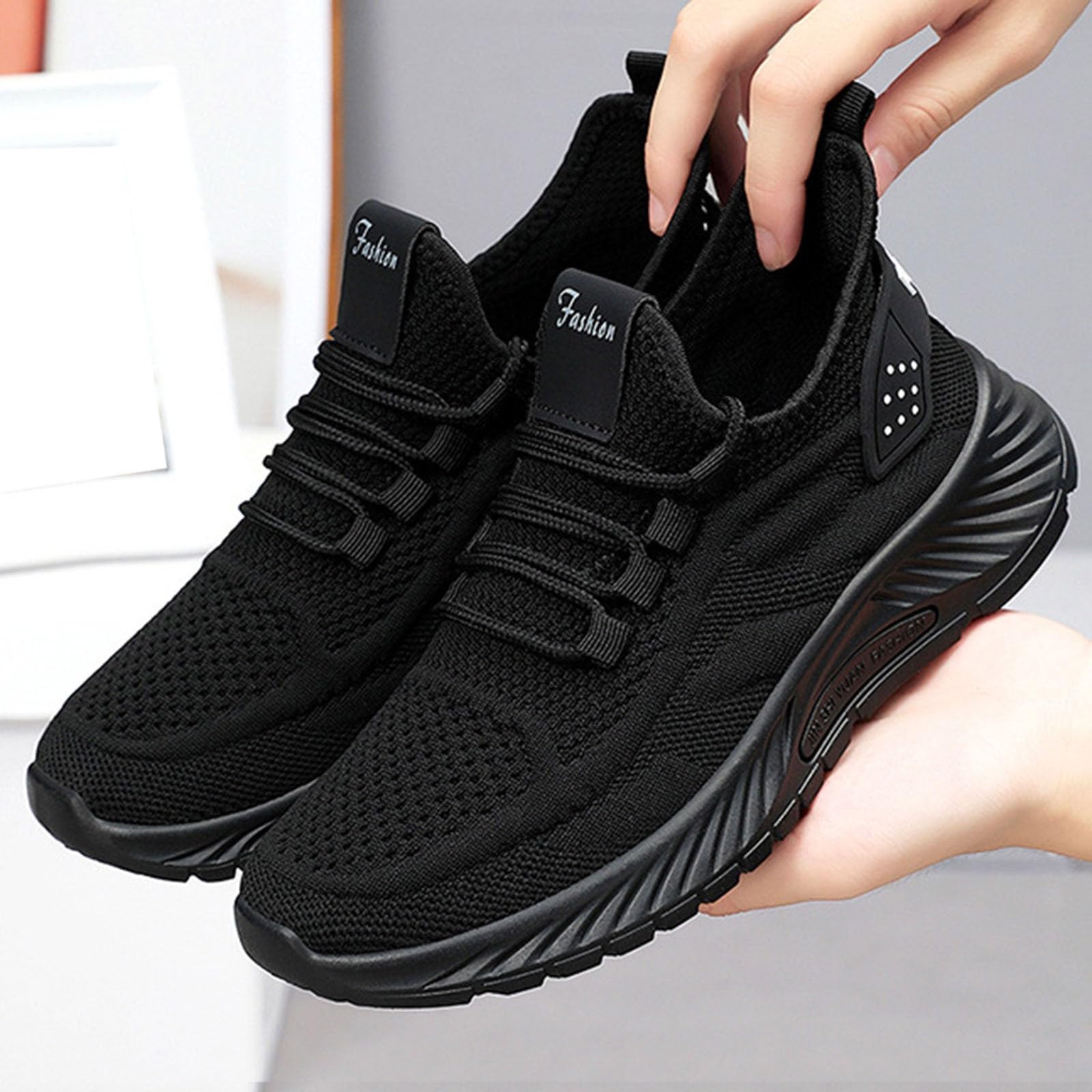 Scarpe da Palestra Donna Comode Pianta Larga Sneakers Bianche Donna | Calzature Fitness in Pelle Sintetica per Passeggiata Invernale Tennis Camminata Moda Tempo Libero Tessuto Sintetico