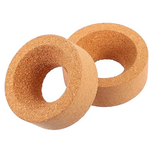 Totority 2pcs Flask Holder Cork Granules Laboratory Flask Stands Round Cork Flask Base Pad Lab Cork Holder Cork Stand Laboratory Flask Pad Lab Flask
