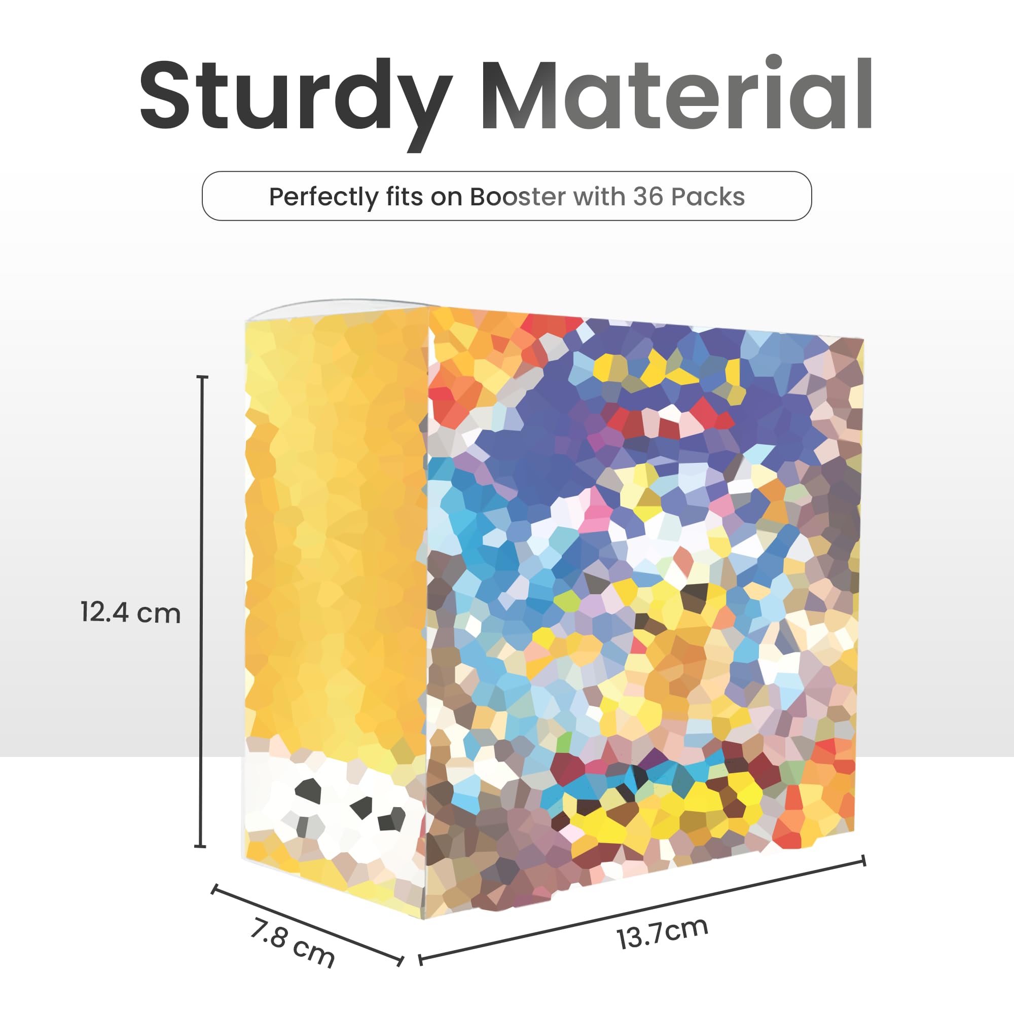 Custodia protettiva trasparente in plastica PET, per imballaggi originali sigillati, spessore 0,5 mm (5,39 × 4,88 × 7,88 cm) (confezione da 70)
