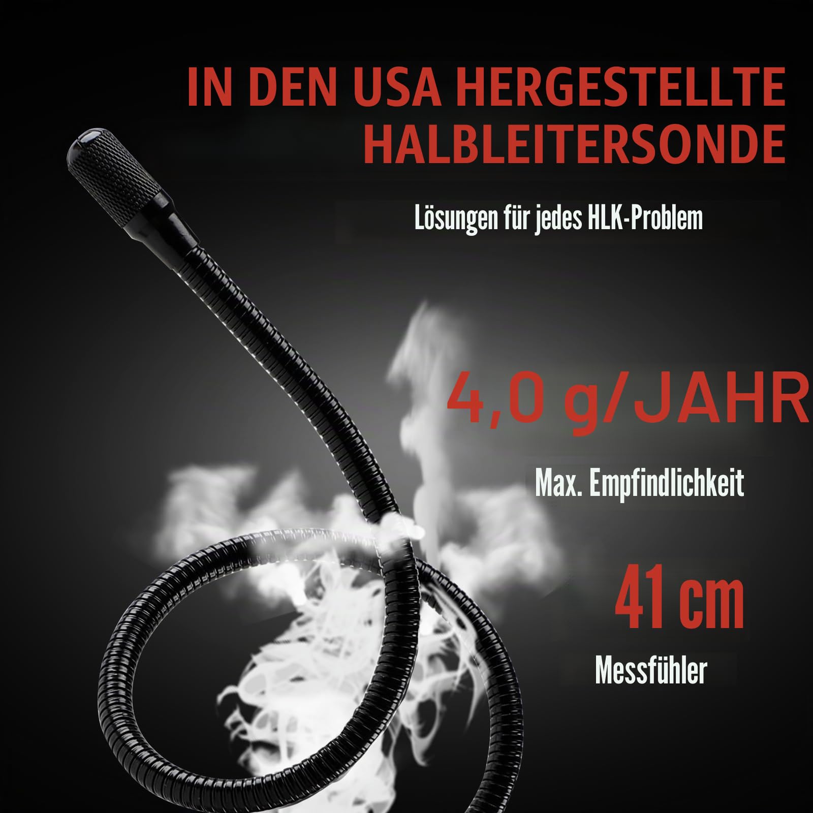 Kältemittel Lecksuchgerät, ALD-200 Freon Lecksuchgerät, batteriebetrieben, Freon-Sniffer, Halogen Detektor für R32, R454B, R134A, R410A, R22, R1234YF, R600a, R290, FCKW, HFCKW, HFKW, HCs, HFO