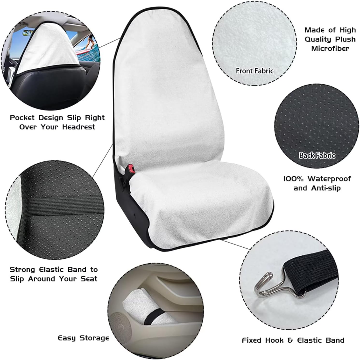 Tuoxiukan Sea Turtle Sweat Towel Car Seat Cover for Post Gym Workout Boho Floral Sweat Carseat Covers Easy to Install Auto Interior Protective Covers