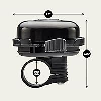 Vista 8 de Schwinn - Campana clásica negra para bicicleta, accesorios de bicicleta, bicicletas para niños y adultos, fácil instalación, sonido de timbre fuerte