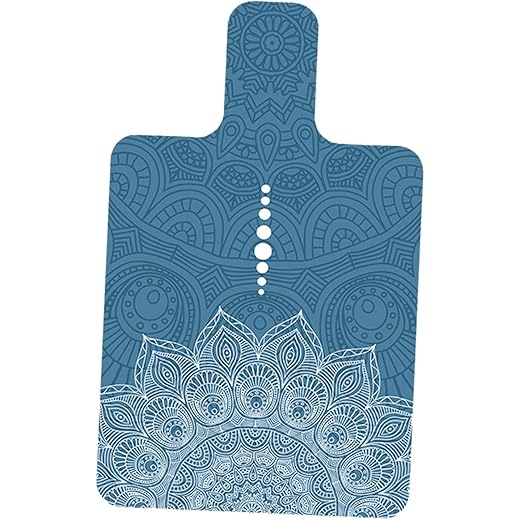 THE STYLE SUTRA Pilates Mat for Reformer Anti Slip 39 x 24inch Towel Printed Travel Yoga Mat Blue